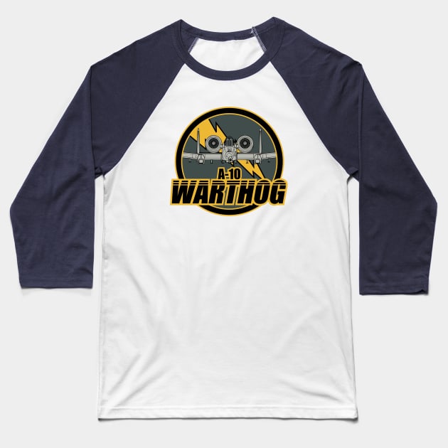 A-10 Warthog Baseball T-Shirt by TCP